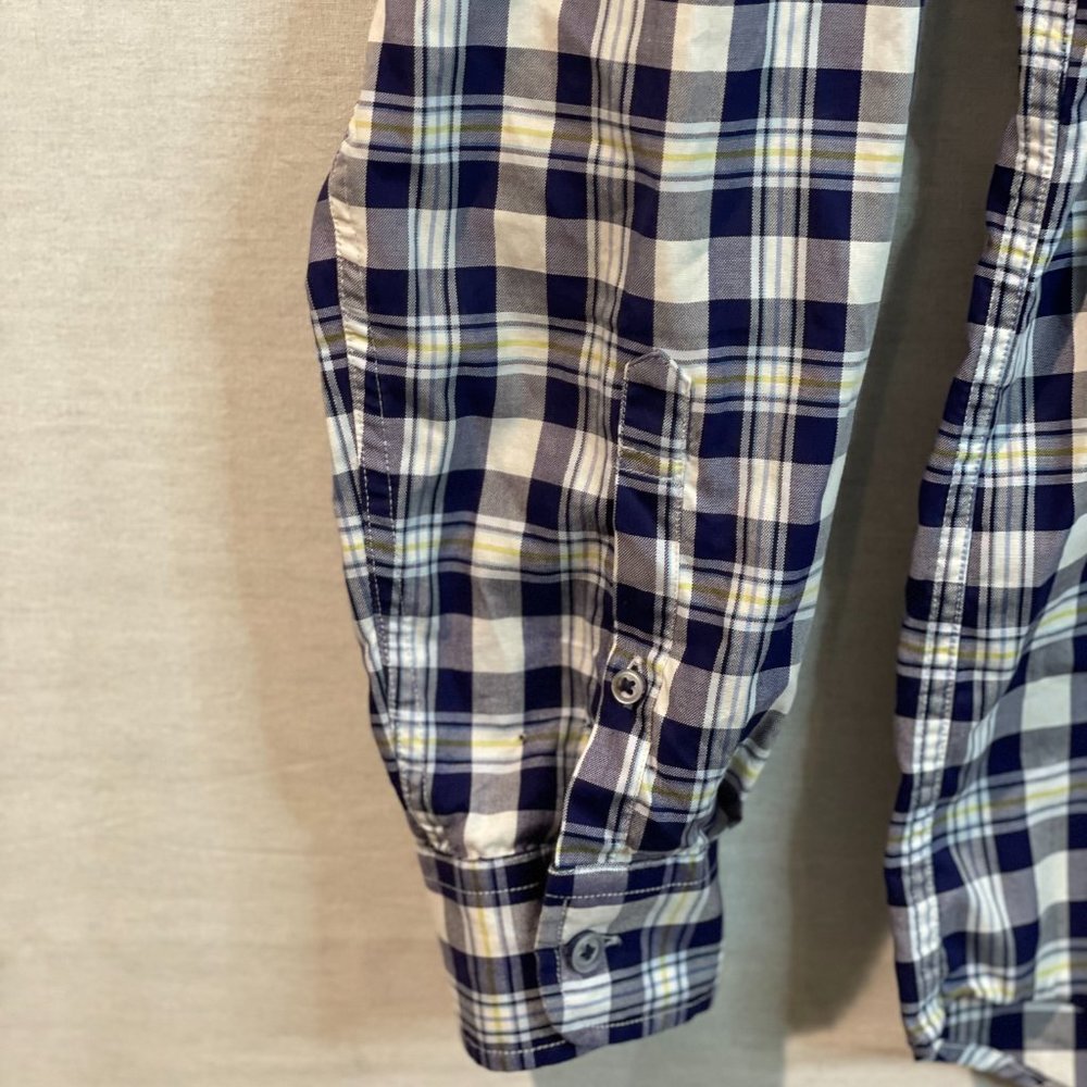 Rodd & Gunn Shirt Mens L Button Front Sports Fit Blue White Plaid Colorful - Picture 4 of 14